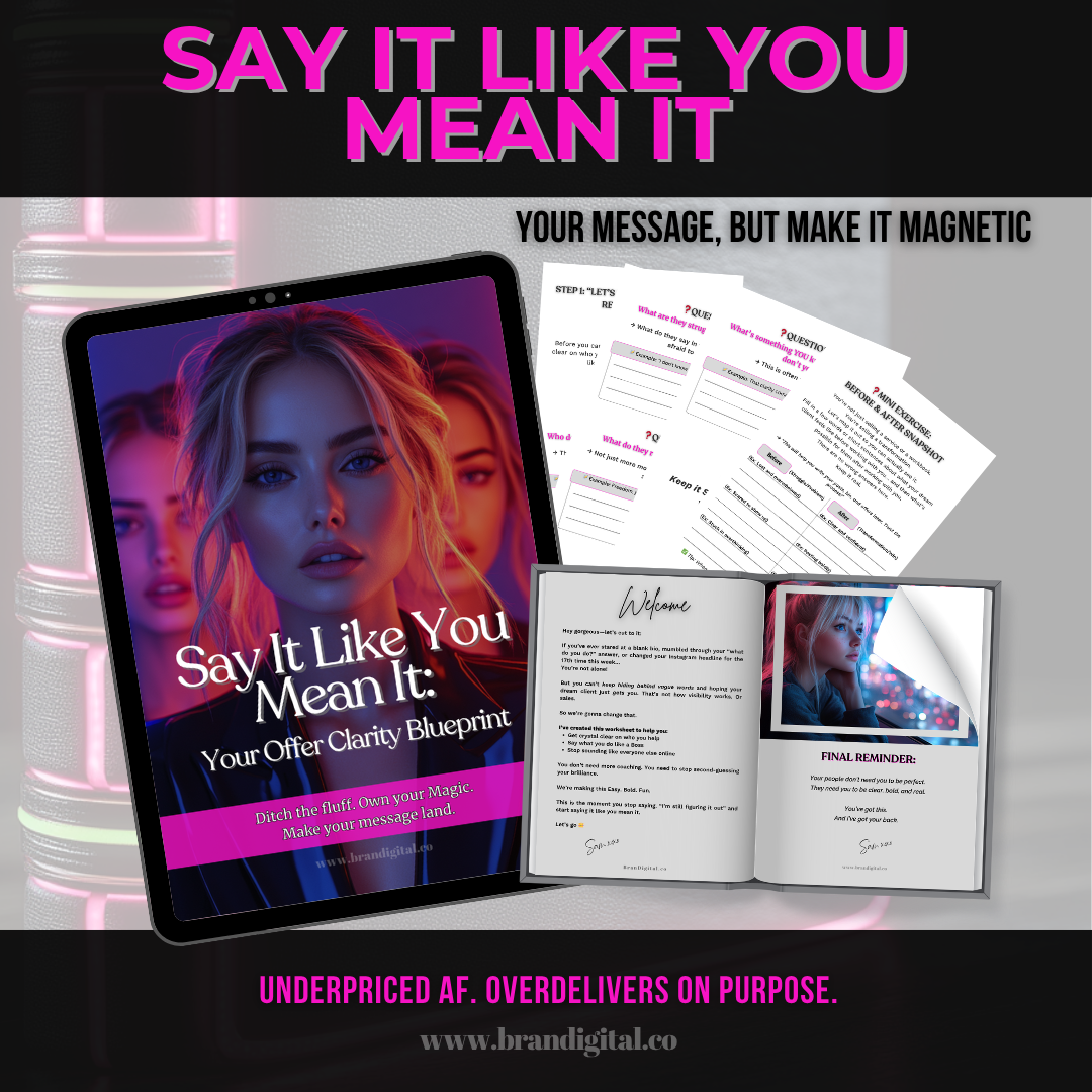 Say It Like You Mean It: Your Offer Clarity Blueprint