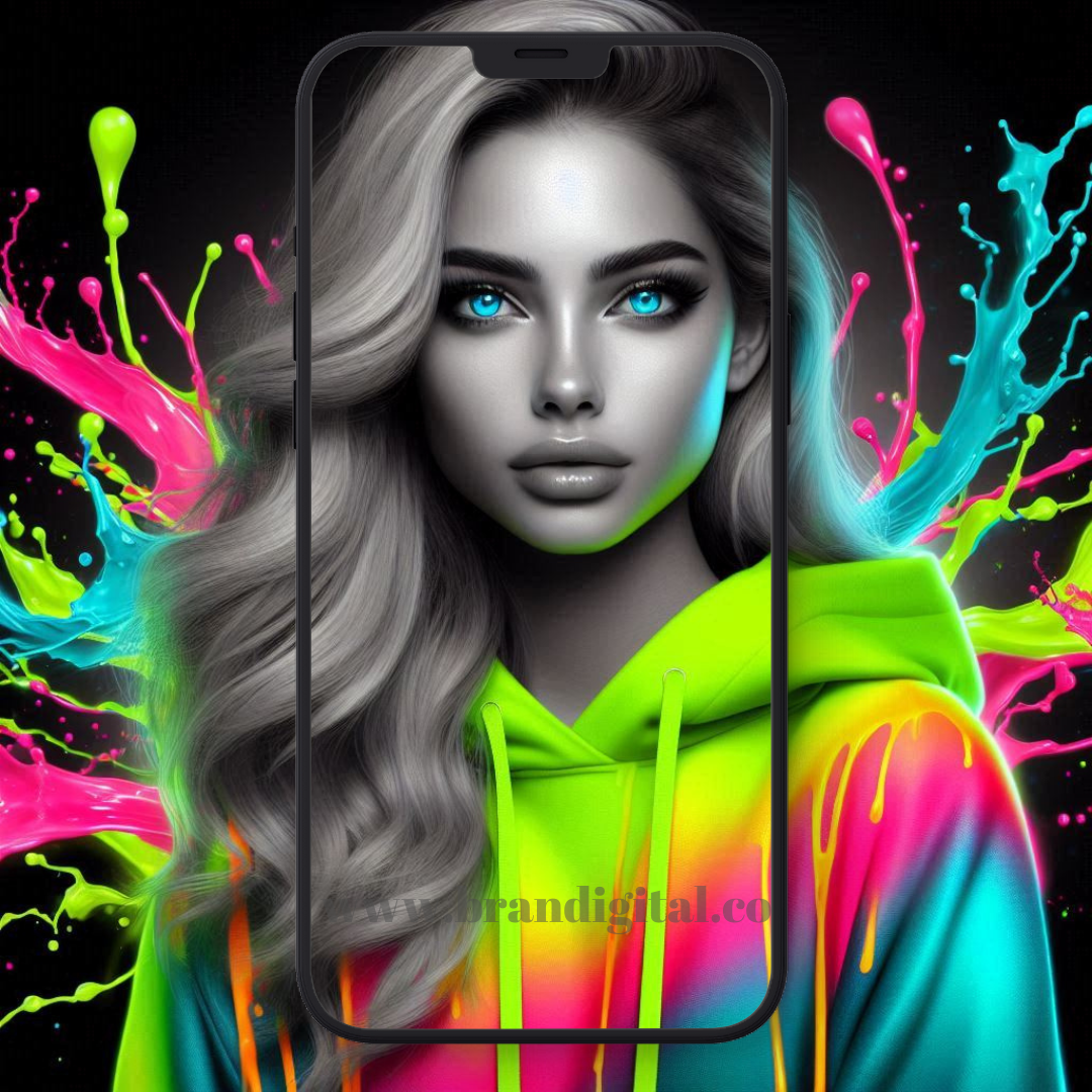 Neon Fusion Collection – Bold & Vibrant AI Portraits