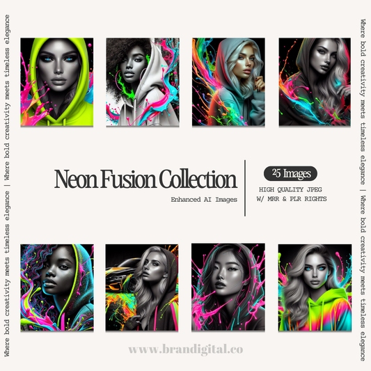 Neon Fusion Collection – Bold & Vibrant AI Portraits