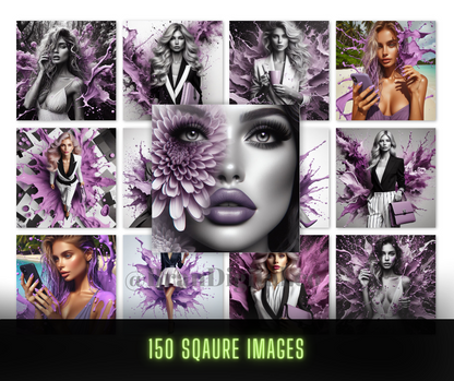 150 Lilac Elegance Images + MRR