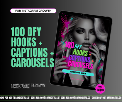 100 DFY Reels + Carousels for Instagram Growth