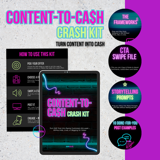 Content-to-Cash Crash Kit | Turn Your Posts Into Sales Fast