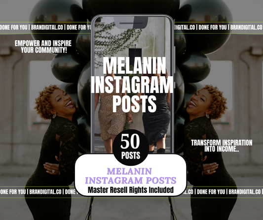 50 Melanin Instagram Posts + MRR