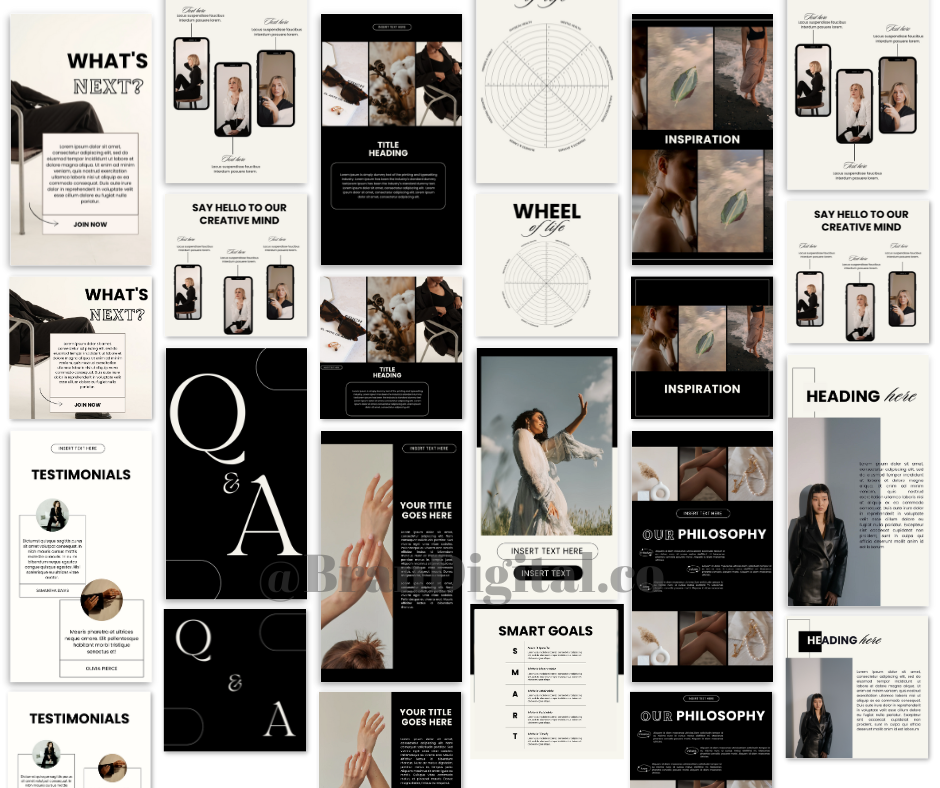 120 Luna Design Social Media Templates + MRR