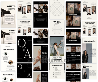 120 Luna Design Social Media Templates + MRR