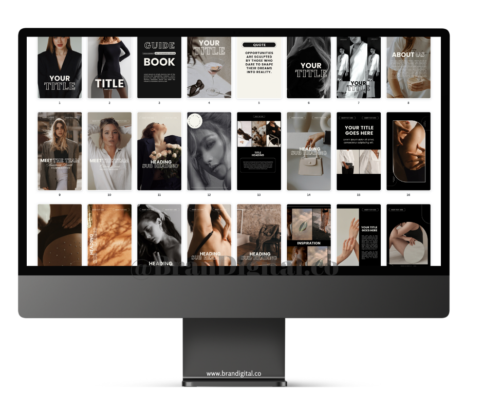 120 Luna Design Social Media Templates + MRR