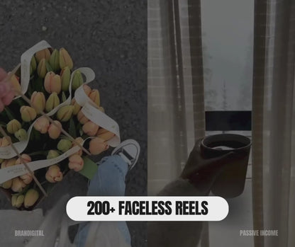 200+ Faceless Marketing Reels With DFY Hooks + MRR